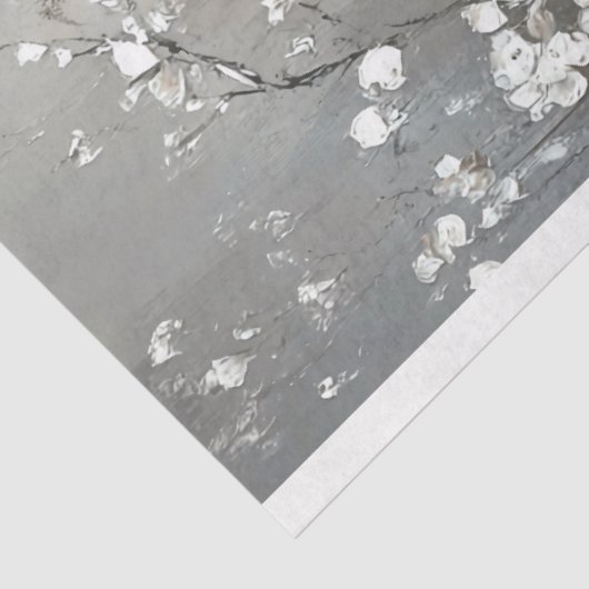 Silver Lining Ethereal Parisian Swan Scene Seidenpapier (Ausschnitt)