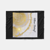 Silver Lining macht es Gold.. schimmernd und Fleecedecke (Vorderseite (Horizontal))