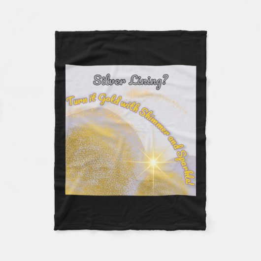 Silver Lining macht es Gold.. schimmernd und Fleecedecke (Vorderseite)