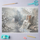 Silver Lining, Pariser Fantasie Portrait & Swan Seidenpapier (Basteln)