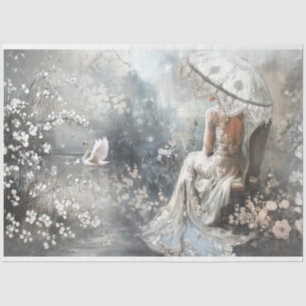Silver Lining, Pariser Fantasie Portrait & Swan Seidenpapier