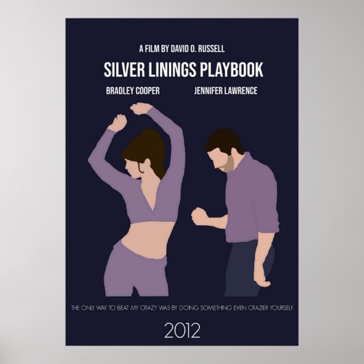 Silver Linings Playbook Minimalistisch Movie Poster (Vorne)