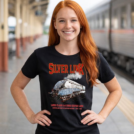 Silver Link - LNER Class A4 2509 Steam Train Loco T-Shirt