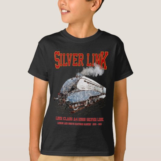 Silver Link - LNER Class A4 2509 Steam Train Loco T-Shirt (Vorderseite)