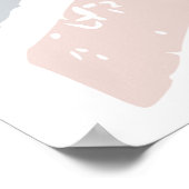 Silver Link LNER Class A4 Locomotive profile flag Poster (Ecke)