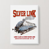 Silver Link - LNER Klasse A4 2509 Dampflok Button (Vorderseite)