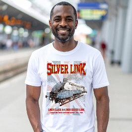 Silver Link LNER Klasse A4 2509 Lokomotive UK-Flag T-Shirt