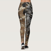 Silver Lions Head Design Leggings (Rückseite)