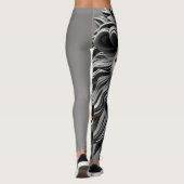 Silver Lions Head Design Leggings (Rückseite)