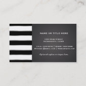 Silver Lips Glam Chic Beauty Salon Makeup Visitenkarte (Rückseite)