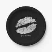 Silver Lips Imitate Sparkle Kiss Beauty Makeup Par Pappteller (Vorderseite)