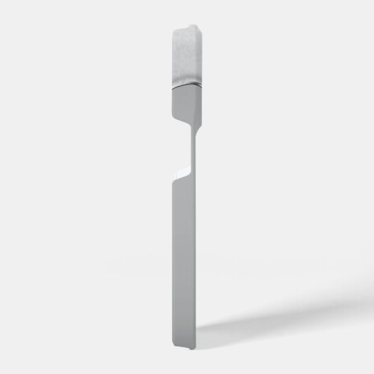 Silver Liquid Chrome Tropfens Metal Monogram iPhone Hülle (Rechte Seite)