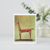 Silver Llama Figurine, aus Peru, nach 1438 Postkarte (Stehend Vorderseite)