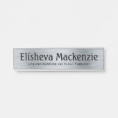 Silver LMFT Therapist Office Türschild Plakat (Vorderseite )