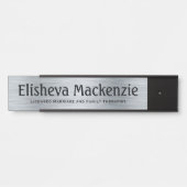 Silver LMFT Therapist Office Türschild Plakat (Vorderseite )