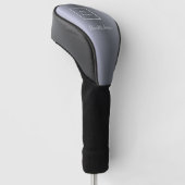 Silver Logo Firmenlogo - Metallschrift Golf Headcover (angewinkelt)