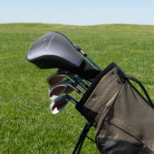 Silver Logo Firmenlogo - Metallschrift Golf Headcover (In SItu)