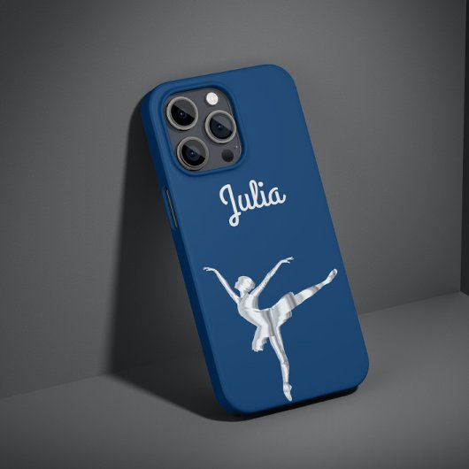 Silver Look Ballerina in Midnight Blue Case-Mate iPhone Hülle