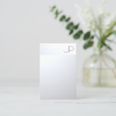 Silver Look Beruflich Moderne elegante Vorlage Visitenkarte (Stehend Vorderseite)