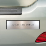 Silver Look Beruflich Name Glamour Template Auto Magnet<br><div class="desc">Benutzerdefiniertes Silver Look Beruflich Glamour Name Template Auto Stoßfänger Magnet.</div>