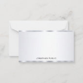 Silver Look Elegante Personalisierte Vorlage (Vorderseite)
