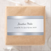 Silver Look Handwriting Script Moderne Vorlage (Insitu)