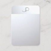 Silver Look Moderne Elegante Beruflich Mighty Visitenkarte (Vorderseite)