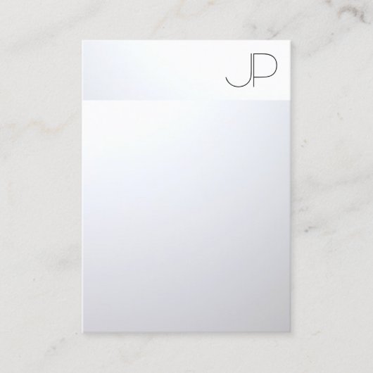 Silver Look Moderne elegante Berufliche Vorlage Visitenkarte (Vorderseite)