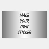 Silver Look Sticker (Vorderseite)