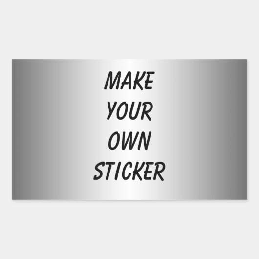 Silver Look Sticker (Vorderseite)