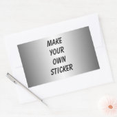 Silver Look Sticker (Umschlag)