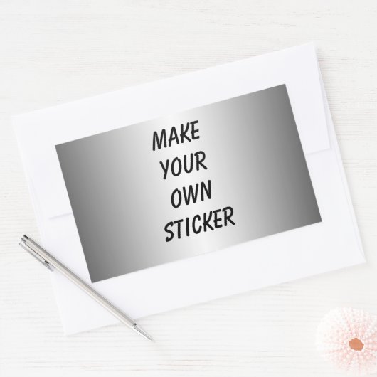 Silver Look Sticker (Umschlag)