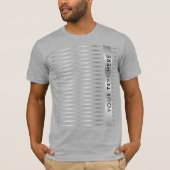 Silver Look Template Hinzufügen von grauen Textsym T-Shirt (Vorderseite)
