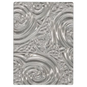 Silver Look viktorianische Jugendstil grau Klemmbrett (Rückseite)