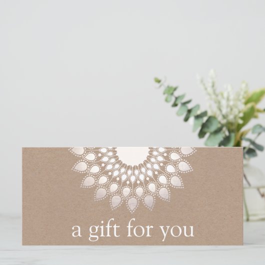 Silver Lotus Mandala Yoga und Meditation (Stehend Vorderseite)