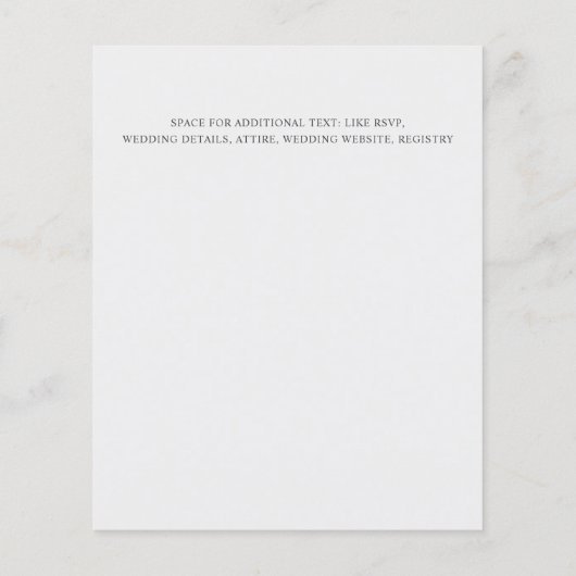 Silver LOW COST Einfache handgeschriebene MinimalW (Rückseite)