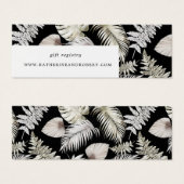 Silver Luxury Tropical Foliage Wedding Card (Vorne & Hinten)