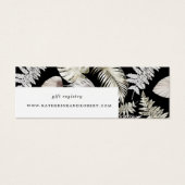 Silver Luxury Tropical Foliage Wedding Card (Vorderseite)