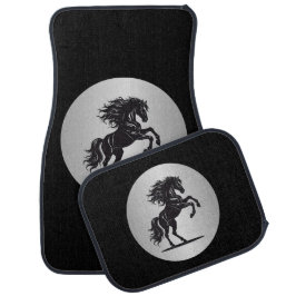 Silver Majestic Bucking Horse Autofußmatte