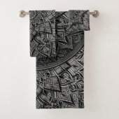 Silver Mandala Towel Set (Insitu)