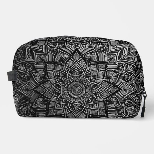 Silver Mandala Waschbeutel (Vorderseite)