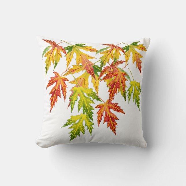 Silver Maple auf einem Throw Kissen (Vorderseite)