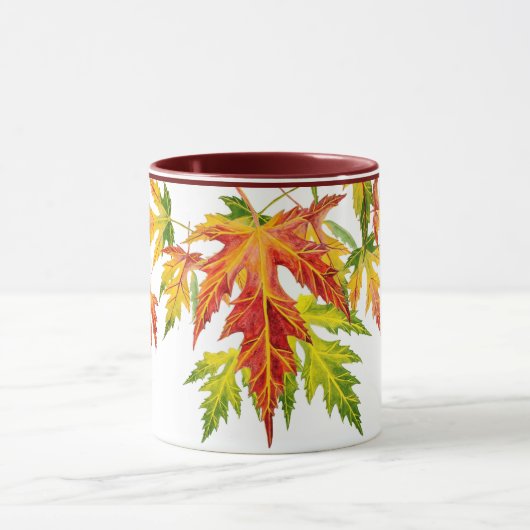 Silver Maple auf einer Combo-Tasse (11 oz) Tasse (Zentrum)