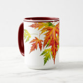 Silver Maple auf einer Combo-Tasse (15 oz) Tasse (Vorderseite Links)