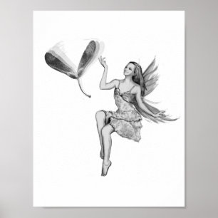 Silver Maple Fairy mit Samen Poster