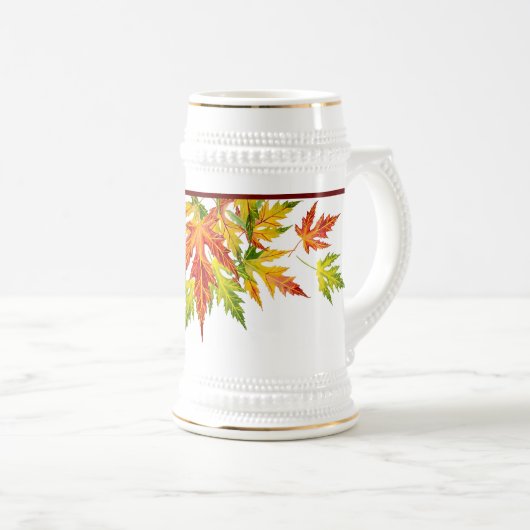 Silver Maple on a Stein Bierglas (VorderseiteRechts)