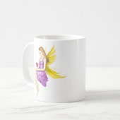 Silver Maple Tree Fairy Holding Blume Kaffeetasse (Vorderseite Links)