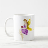 Silver Maple Tree Fairy Holding Blume Kaffeetasse (Links)