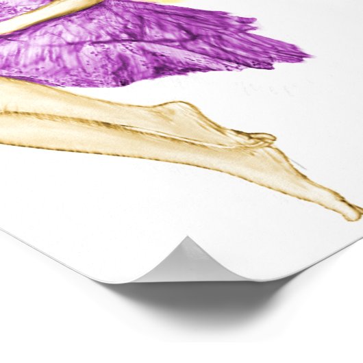 Silver Maple Tree Fairy Holding Blume Poster (Ecke)