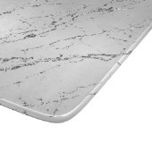 Silver Marble Glam Glitzer Schneidebrett (Ecke)